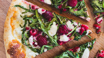 Celebrate Valentine's Day with our new Raspberry & Goat Cheese pizza!